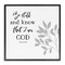 Stupell Industries Be Still Spiritual Proverb Framed Giclee By Val Rhodes
